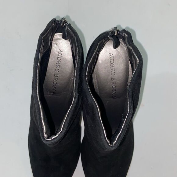 AUDREY BROOKE Elegant Black Ankle Boots Women’s Size 10 - Picture 6 of 9